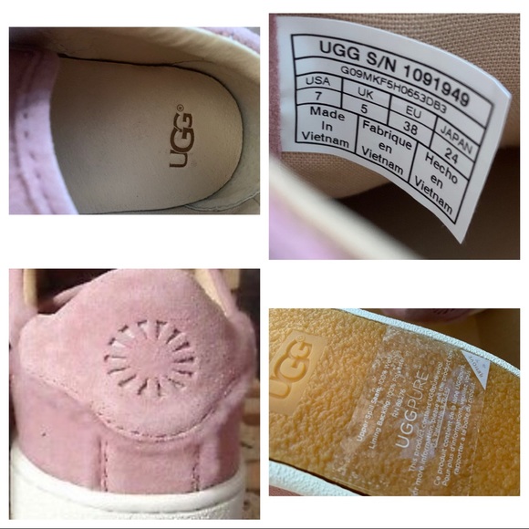 NWT UGG Pure Retro 90’s Inspired Pink Suede Sneak - Picture 5 of 9